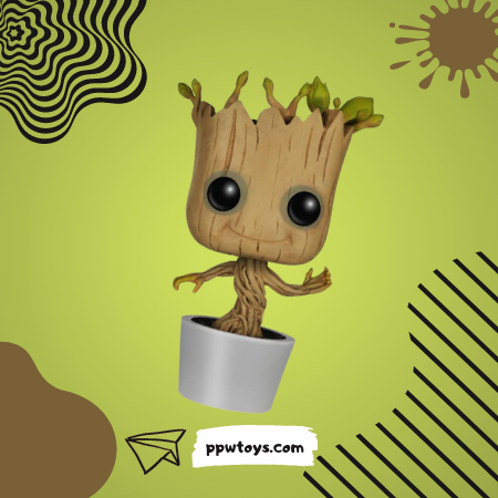 Funko Marvel_ Dancing Groot Bobble Action Figure